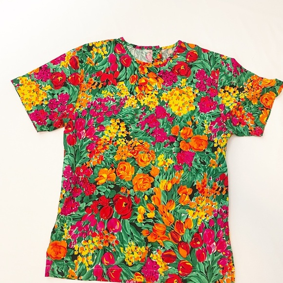 tanner collection floral top size 4 - Picture 2 of 5
